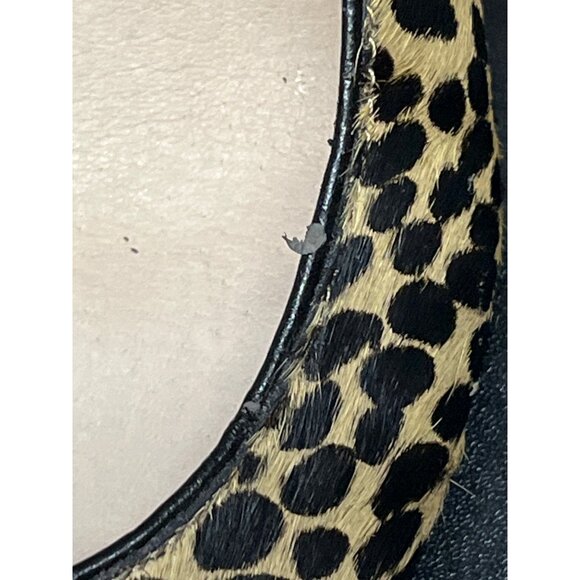 Louise Et Cie Jolon Mob Wife Leopard Cow Hair Pointed Block Heel Pump Size 6.5 - Picture 11 of 11